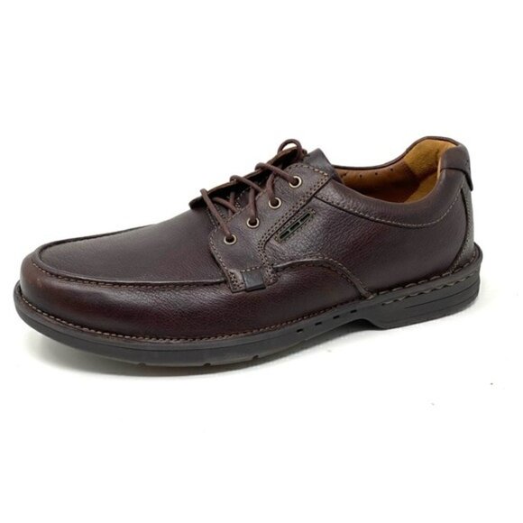 Clarks Un.Tilary Pace brown leather oxfords - Picture 1 of 8